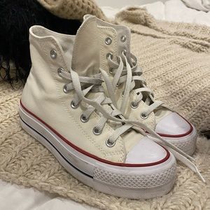 Off white platform converse